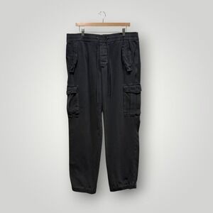 James Perse Estilo Mens Charcoal Grey Cargo Jogger Pants Size 4 US XL